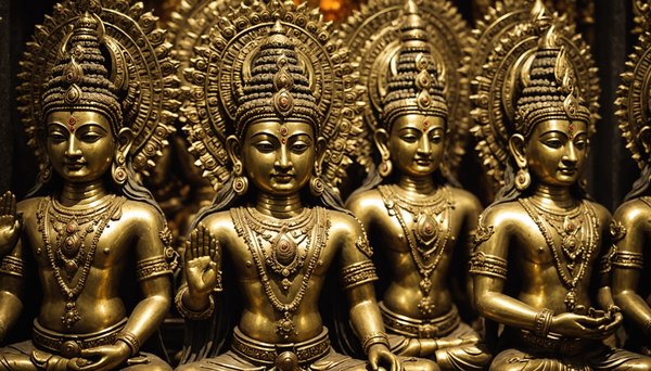 Plongez dans l'univers des statues de divinités indiennes