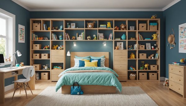 Idées d'armoires ingénieuses pour petites chambres d'enfant